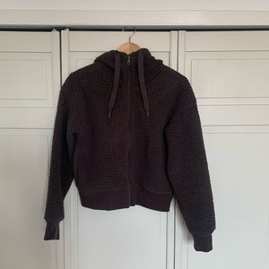 Arie Offline | Women’s Sherpa Hoodie | Pastel dark purple